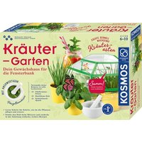 KOSMOS 632090 - Kräuter-Garten, Züchte duftende Kräuter auf der Fensterbank, Mit Gewächshaus und Mörser aus Porzellan von Franckh-Kosmos