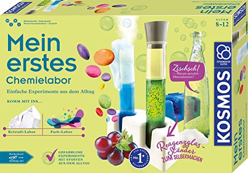 KOSMOS 642525 Mein erstes Chemielabor, Einfache und schnelle Experimente aus dem Alltag, Kristall-Labor und Farb-Labor, Experimentierkasten für Kinder ab 8 Jahre KOSMOS 642525 Mein erstes Chemielabor, Einfache und schnelle Experimente aus dem Alltag, Kristall-Labor und Farb-Labor, Experimentierkasten für Kinder ab 8 Jahre von Kosmos