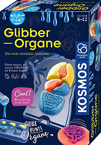 Kosmos 654184 Fun Science - Glibber-Organe Experimentierset, Anatomie spielerisch erleben, interessante Zusatzinfos, 3D, Knete von Kosmos