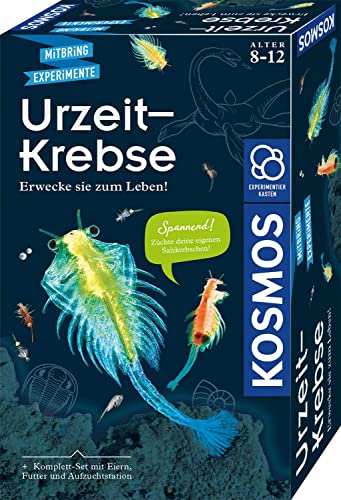 KOSMOS 657871 Urzeit-Krebse, Urzeitkrebse selbst züchten, Experimentier-Set für Kinder ab 8 Jahre, Komplett-Set für Einsteiger mit Eier, Futter, Gefäß, Pipette, weitere Utensilien KOSMOS 657871 Urzeit-Krebse, Urzeitkrebse selbst züchten, Experimentier-Set für Kinder ab 8 Jahre, Komplett-Set für Einsteiger mit Eier, Futter, Gefäß, Pipette, weitere Utensilien von Kosmos