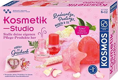 KOSMOS 671563 Kosmetik-Studio, Stelle Deine Eigenen Pflege-Produkte Für Dich Oder Als Geschenke Her, Experimentierkasten Für Kinder Ab 8-12 Jahre Zu Beauty Schönheit Spa Und Wellness von Kosmos