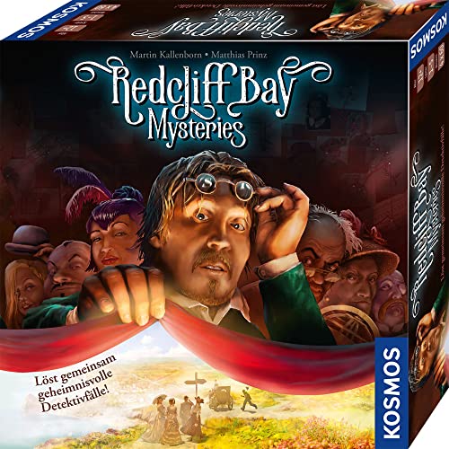 KOSMOS 680459 Redcliff Bay Mysteries, gemeinsam Detektiv-Fälle lösen, Detektiv-Spiel, Familienspiel, Krimi-Spiel, Gesellschaftsspiel ab 12 Jahre für 1 bis 5 Personen von Kosmos