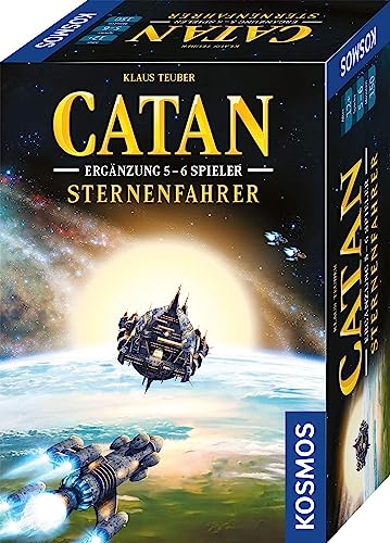 KOSMOS 680466 Catan - Sternenfahrer Ergänzung für 5-6 Personen, Ergänzung zur Catan Sternenfahrer Erweiterung, Brettspiel ab 12 Jahre für 2-6 Personen, Siedler von Catan von Kosmos