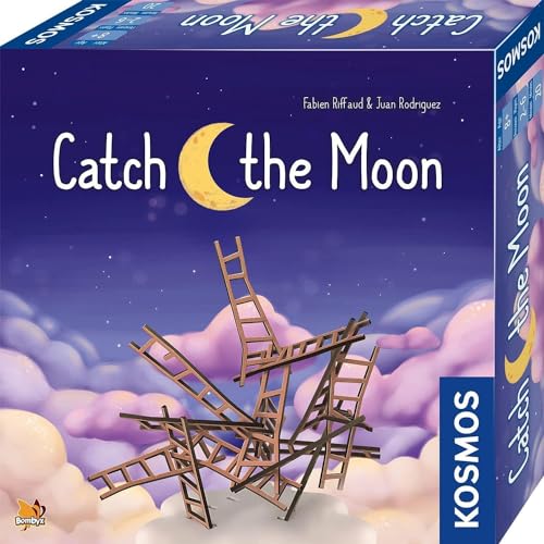 KOSMOS 682606 Catch The Moon, Brettspiel für 1-6 Personen ab 8 Jahren, Partyspiel, Geschicklichkeitsspiel, Familienspiel, Leiterspiel, perfekt für einen lustigen Spieleabend von Kosmos