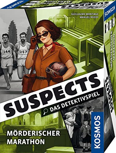 Kosmos 683641 Suspects - Mörderischer Marathon, Das Detektivspiel, Krimispiel, Hinweise sammeln, Mord-Fall lösen, ab 12 Jahren für 1-5 Personen von Kosmos