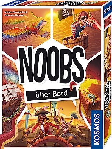 KOSMOS 683795 Noobs - Über Bord Meistert gemeinsam Piraten-Missionen, lustiges und kommunikatives Kartenspiel, für 3-5 Personen, ab 10 Jahre, Partyspiel, Reisespiel, Mitbringsel, kleines Geschenk KOSMOS 683795 Noobs - Über Bord Meistert gemeinsam Piraten-Missionen, lustiges und kommunikatives Kartenspiel, für 3-5 Personen, ab 10 Jahre, Partyspiel, Reisespiel, Mitbringsel, kleines Geschenk von Kosmos