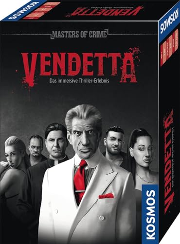 KOSMOS 683825 Masters of Crime Vendetta - Immersives Thriller-Erlebnis, Krimi Spiel Tatort Escape Game für Erwachsene, Rätselspiel Detektiv, Exit Game, Krimispiel von Noctis Verlag