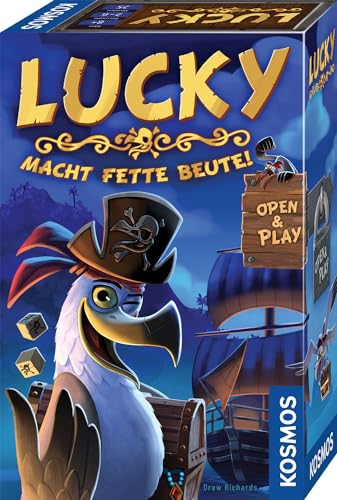 KOSMOS 683894 Lucky Macht fette Beute, Open & Play Spiel, lustiges Würfelspiel für 2-6 Personen ab 8 Jahre, Gesellschaftsspiel, schnelles Brettspiel KOSMOS 683894 Lucky Macht fette Beute, Open & Play Spiel, lustiges Würfelspiel für 2-6 Personen ab 8 Jahre, Gesellschaftsspiel, schnelles Brettspiel von KOSMOS