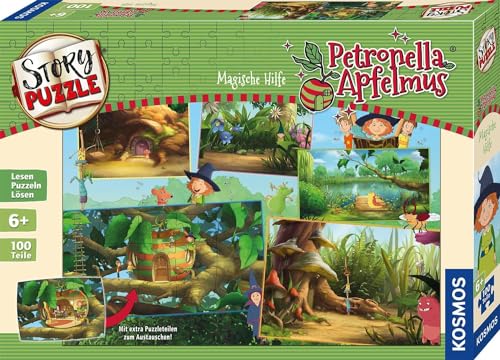 KOSMOS 684297 Story Puzzle: Petronella Apfelmus 100 Teile, Puzzle- und Rätselspaß zur beliebten Buchreihe, Puzzle für Kinder ab 6 Jahren von Kosmos