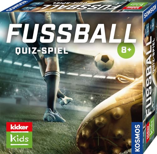 KOSMOS 684327 Kicker Kids Fußball-Quiz, Fussball Brettspiel für 2-4 Spieler mit den Fussballprofis vom Kicker Kids Magazin, ideal als Fußball Geschenk für Kinder und Fans ab 8 Jahren von Kosmos