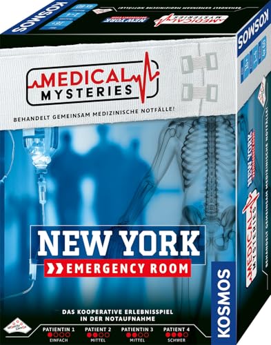 KOSMOS 684402 Medical Mysteries - New York, kooperatives Rollenspiel mit medizinischem Setting, Medical Crime Files, Brettspiel ab 16 Jahre, Empfehlungsliste Spiel des Jahres 2025 von Kosmos