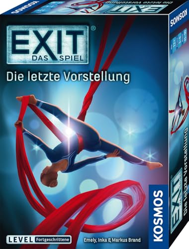 KOSMOS 685065 EXIT® - Das Spiel Die letzte Vorstellung, Level: Fortgeschrittene, Escape Room Spiel, EXIT Game für 1-4 Spieler ab 12 Jahre, EIN einmaliges Gesellschaftsspiel von Kosmos