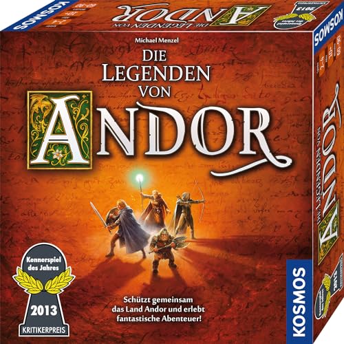 KOSMOS 691745 Die Legenden von Andor - Das Grundspiel, Kennerspiel des Jahres 2013, kooperatives Fantasy-Brettspiel ab 10 Jahren von Kosmos