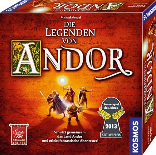 KOSMOS 691745 Die Legenden von Andor - Das Grundspiel, Kennerspiel des Jahres 2013, kooperatives Fantasy-Brettspiel ab 10 Jahren von Kosmos