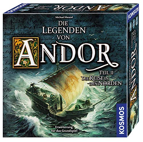 Kosmos 692346 Die Legenden von Andor - Teil II Die Reise in den Norden, Erweiterung für das Grundspiel Die Legenden von Andor, ab 10 Jahren, Fantasy-Brettspiel, bunt von Kosmos