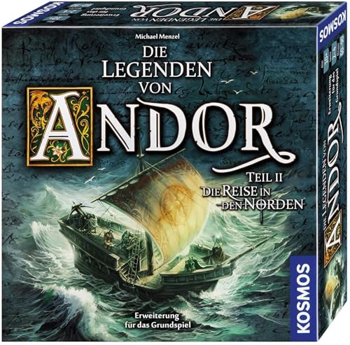 Kosmos 692346 Die Legenden von Andor - Teil II Die Reise in den Norden, Erweiterung für das Grundspiel Die Legenden von Andor, ab 10 Jahren, Fantasy-Brettspiel, bunt von Kosmos