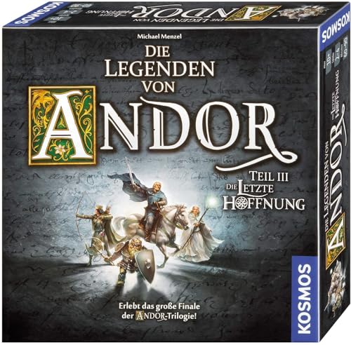 KOSMOS 692803 - Die Legenden von Andor - Teil III Die letzte Hoffnung, Fantasy-Brettspiel ab 10 Jahre, das große Finale der Andor-Trilogie, eigenständiges Spiel von Kosmos