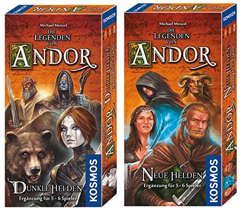 KOSMOS 692841 - Die Legenden von Andor - Dunkle Helden, Strategiespiel & 692261 - Die Legenden von Andor, neue Helden von Kosmos