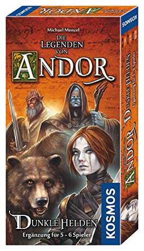 Kosmos 692841- Die Legenden von Andor- Dunkle Helden, Ergänzung für 5-6 Spieler für das Grundspiel Die Legenden von Andor und Die Legenden von Andor Teil III: Die letzte Hoffnung, Brettspiel von Kosmos