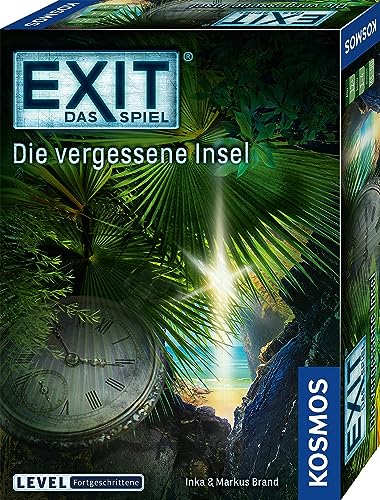 KOSMOS 692858 EXIT - Das Spiel - Die vergessene Insel, Level: Fortgeschrittene, Escape Room Spiel, EXIT Game für 1-4 Spieler ab 12 Jahre, EIN einmaliges Gesellschaftsspiel von Kosmos