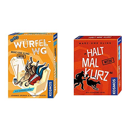 Kosmos 693176 - Würfel-WG: Ein Känguru-Spiel von Marc-Uwe Kling, Autor der Känguru-Chroniken & Halt Mal Kurz - Witziges Kartenspiel von Kosmos