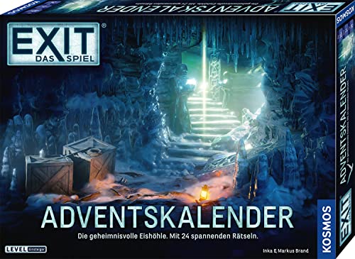 KOSMOS 693206 EXIT® - Das Spiel Adventskalender 2020 Die geheimnisvolle Eishöhle, mit 24 spannenden Rätseln ab 10 Jahre, Escape Room Spiel vor Weihnachten von Kosmos