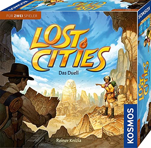 KOSMOS 694135 Lost Cities - Das Duell, spannendes Brettspiel, Abenteuerspiel für 2 Personen ab 10 Jahre, Familienspiel, Spiel für 2, Gesellschaftsspiel von Kosmos