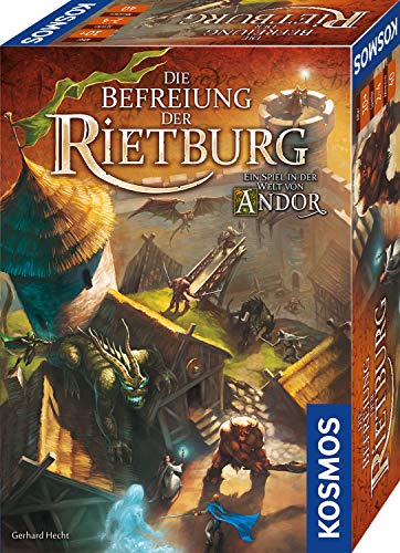 Kosmos 695064 - Die Befreiung der Rietburg, Ein Spiel in der Welt von Andor, Brettspiel für 2 bis 4 Spieler ab 10 Jahren, Fantasy-Spiel von Kosmos