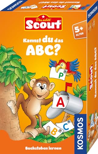 Kosmos 710521 Scout - Kannst du das ABC? Lernspiel für 2-4 Kinder ab 5, Reisespiel, Kinderspiel von Kosmos