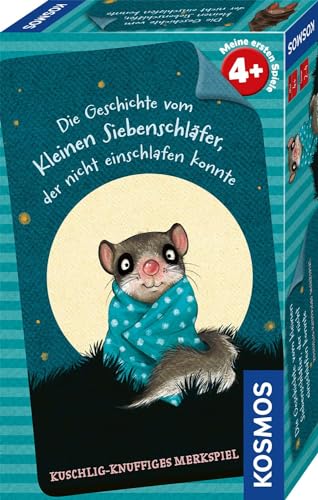 KOSMOS 712617 Die Geschichte vom kleinen Siebenschläfer, der Nicht einschlafen konnte, Memo-Spiel für Kinder ab 4 Jahre, Mitbringsel Kindergeburtstag Kindergarten, ideal als Reisespiel von Kosmos