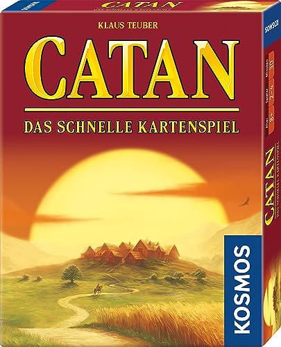 KOSMOS 740221 Catan - Das schnelle Kartenspiel für 2-4 Personen ab 10 Jahren, Siedler von Catan Kartenspiel von Kosmos