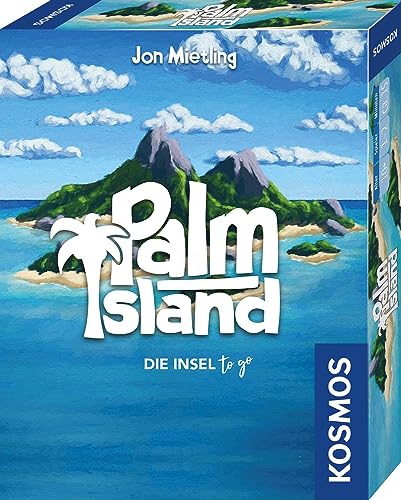 KOSMOS 741716 Palm Island, Die Insel to go, Spielt Sich bequem in Einer Hand, Kartenspiel für 1 bis 2 Spieler ab 10 Jahren von KOSMOS