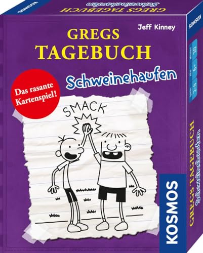 KOSMOS 741747 Gregs Tagebuch - Schweinehaufen, das rasante Kartenspiel für 2-4 Personen ab 6 Jahren von Kosmos