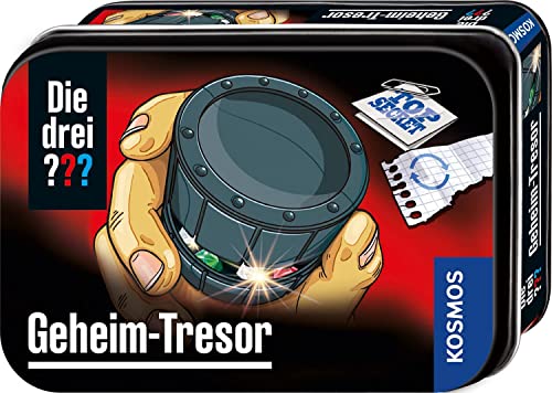 Die drei ??? Geheim-Tresor von KOSMOS, Mini-Tresor, mit geheimen Öffnungsmechanismus zum Knobeln, Detektiv Spielzeug von die Drei Fragezeichen von Die drei ???