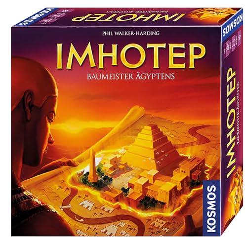 KOSMOS 692384 Imhotep - Baumeister Ägyptens, das Grundspiel, Strategiespiel, Brettspiel für 2 bis 4 Spieler, nominiert zum Spiel des Jahres 2016 von Kosmos