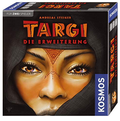 KOSMOS 692643 Targi - Die Erweiterung, Mehr Spielmöglichkeiten für das Grundspiel, Spiele für 2 Personen, Spiel für Zwei, Brettspiel, Gesellschaftsspiel, Strategiespiel, Erweiterung zu Targi von Kosmos