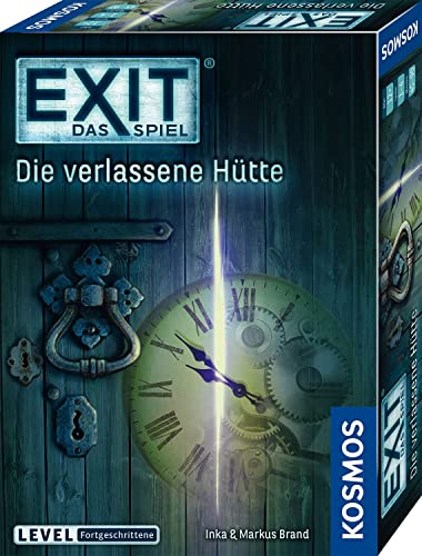 KOSMOS 692681 EXIT - Das Spiel - Die verlassene Hütte, Level: Fortgeschrittene, Escape Room Spiel, EXIT Game für 1-4 Spieler ab 12 Jahre, EIN einmaliges Gesellschaftsspiel von Kosmos