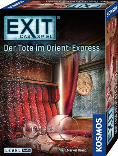 KOSMOS 694029 EXIT® - Das Spiel - Der Tote im Orient-Express, Level: Profi, Escape Room-Spiel für 1 bis 4 Personen ab 12 Jahre, EXIT Game, einmaliges Gesellschaftsspiel von Kosmos