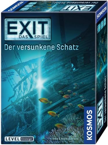 KOSMOS 694050 EXIT - Das Spiel - Der versunkene Schatz, Level: Einsteiger, Escape Room Spiel, EXIT Game für 1 bis 4 Spieler ab 10 Jahre, EIN einmaliges Gesellschaftsspiel KOSMOS 694050 EXIT - Das Spiel - Der versunkene Schatz, Level: Einsteiger, Escape Room Spiel, EXIT Game für 1 bis 4 Spieler ab 10 Jahre, EIN einmaliges Gesellschaftsspiel von KOSMOS