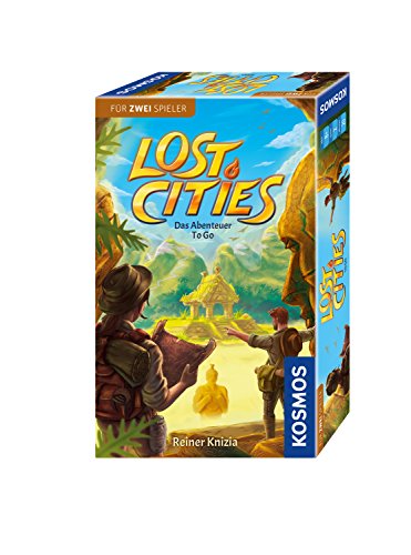 KOSMOS 711429 - Lost Cities - Das Abenteuer to go, Abenteuerspiel ab 2 Personen ab 8 Jahre, Mitbringspiel, Familienspiel, Gesellschaftsspiel, Reisespiel, kleines Geschenk, Mitbringsel von Kosmos