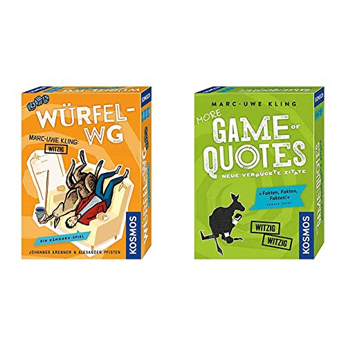 Kosmos - Würfel-WG. EIN Känguru-Spiel, Von Marc-Uwe Kling, dem Autor der Känguru-Chroniken & More Game of Quotes, weitere verrückte Zitate, witziges Kartenspiel von Bestsellerautor Marc-Uwe Kling von Kosmos