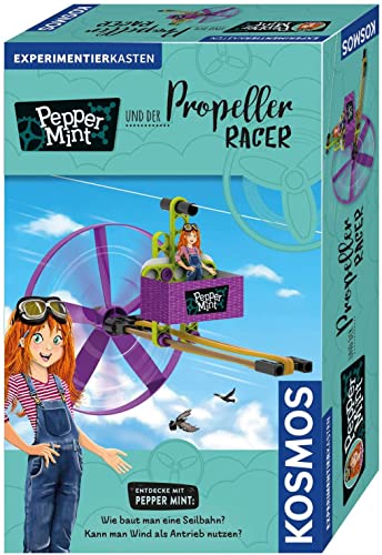Kosmos 606091 Pepper Mint und der Propeller-Racer, Wie baut man eine Seilbahn? Kann man Wind als Antrieb nutzen? Experimentierset, Ideal auch als Mitbringsel und Geschenk für den Kindergeburtstag Kosmos 606091 Pepper Mint und der Propeller-Racer, Wie baut man eine Seilbahn? Kann man Wind als Antrieb nutzen? Experimentierset, Ideal auch als Mitbringsel und Geschenk für den Kindergeburtstag von Kosmos