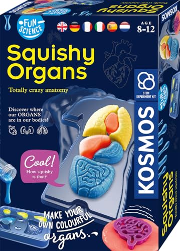 Kosmos 616816 Fun Science-Squishy Organs, Glibber-Organe, Anatomie spielerisch erleben Experimentier Set für Kinder mit mehrsprachiger Anleitung (DE, EN, FR, IT, ES, NL) von Kosmos