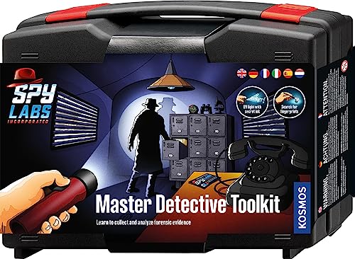 Kosmos 617240 Spy Labs Incorporated Detective Toolkit, Detective case, Detective Toys for Children from 8 Years with Utensils and Professional Tips, Multilingual Instructions in DE, EN, F, IT, ES, NL von Kosmos