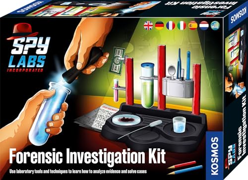 Kosmos 617240 Spy Labs Incorporated Forensic Investigation Kit, Detective Laboratory,Analyse Evidence and Solve Cases, Detective Toys for Children, Multilingual Instructions in DE, EN, F, IT, ES, NL von Kosmos