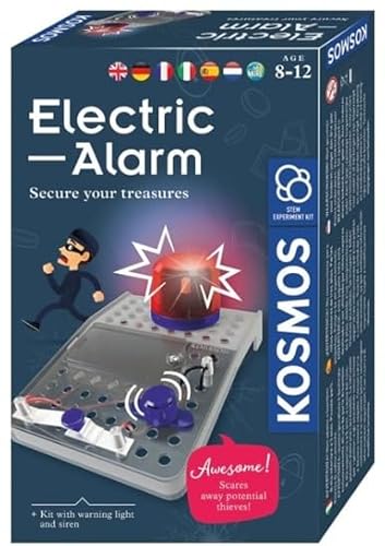 Kosmos 617349 Elektro-Alarm,Sichere Geheimverstecke,Elektro-Bausatz für Alarmanlage, Blinkendes Warnlicht, Sirene,Experimentierkasten für Kinder ab 8 Jahre,Geburtstagsgeschenk, mehrsprachige Anleitung Kosmos 617349 Elektro-Alarm,Sichere Geheimverstecke,Elektro-Bausatz für Alarmanlage, Blinkendes Warnlicht, Sirene,Experimentierkasten für Kinder ab 8 Jahre,Geburtstagsgeschenk, mehrsprachige Anleitung von Kosmos