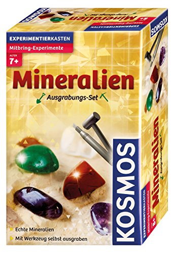 Kosmos 630447 - Mineralien Ausgrabungs-Set, Grabe echte Mineralien selbst aus, mit Hammer und Meißel, Experimentierset für Kinder ab 7 Jahre Kosmos 630447 - Mineralien Ausgrabungs-Set, Grabe echte Mineralien selbst aus, mit Hammer und Meißel, Experimentierset für Kinder ab 7 Jahre von Kosmos