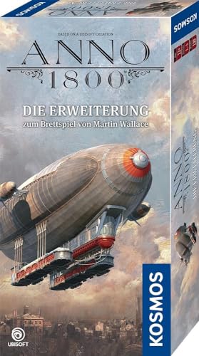 KOSMOS 682309 Anno 1800 Erweiterung zum Brettspiel von Martin Wallace, mehr strategische Möglichkeiten, Neue Auftragskarten und 6-teiliger Solo-Kampagne KOSMOS 682309 Anno 1800 Erweiterung zum Brettspiel von Martin Wallace, mehr strategische Möglichkeiten, Neue Auftragskarten und 6-teiliger Solo-Kampagne von KOSMOS