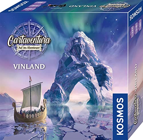 KOSMOS 682538 Cartaventura - Vinland, Abenteuer-Spiel, packendes Gesellschaftsspiel mit Mehreren Enden, für 1-6 Personen, ab 12 Jahre, mit 70 Abenteuer-Karten, in Deutscher Sprache von Kosmos