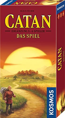 KOSMOS 682699 Catan - Das Spiel Ergänzung für 5-6 Personen, Gesellschaftsspiel ab 10 Jahre für 2-6 Personen, Brettspiel aus der Welt von Siedler von Catan von Kosmos